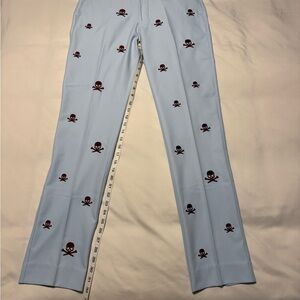 G/FORE Limited Edition Skull & Tees Light Blue Golf Pants